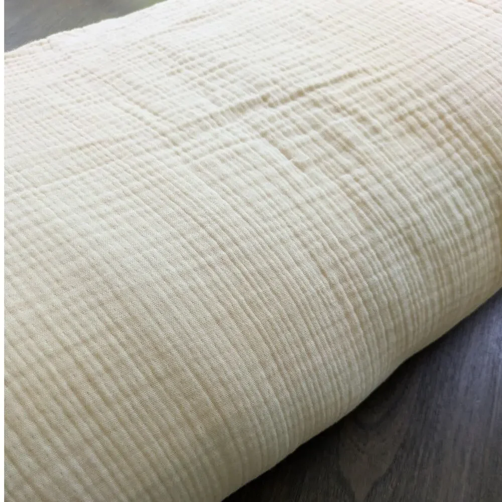 NEW QUINCE Organic Airy Gauze Duvet Cover ONLY  Undyed  KING NO SHAMS